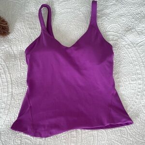 PURPLE LULULEMON long align tank size 4